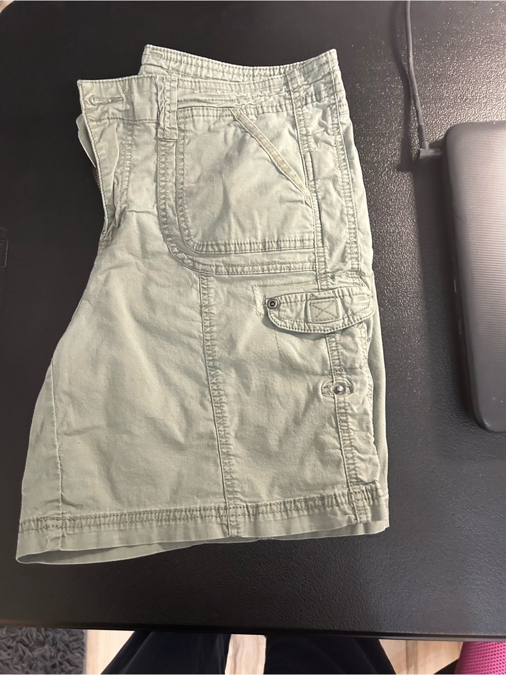 Women’s Light Green Cargo Shorts - Casual Utility Style